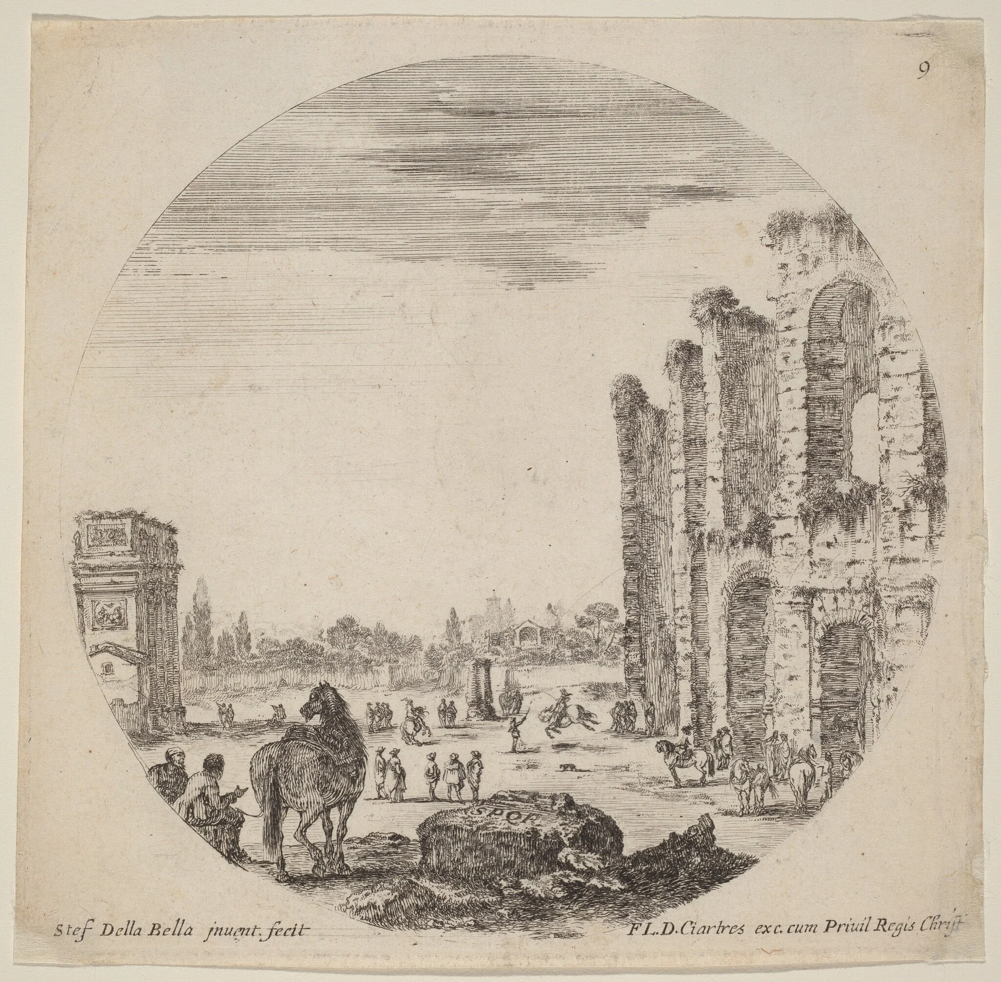 Colosseum and Arch of Constantine, detail