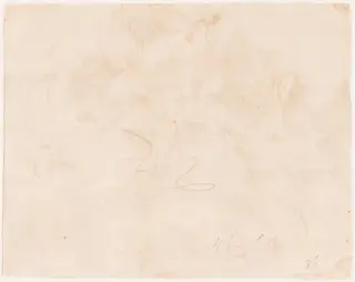 Sketch for the Flight into Egypt [verso], by Giovanni Domenico Tiepolo, graphite, 1752
