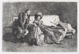 Indian Summer [L'estate di San Martino], by Eleuterio Pagliano, ink, 1883
