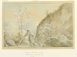 North Dean, Castle Eden, Durham, by Edward Edwards, watercolor, 1750