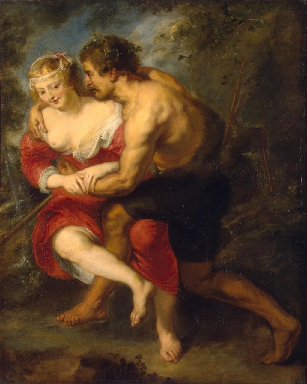 Pastoral Scene, by Peter Paul Rubens, oil, 1636