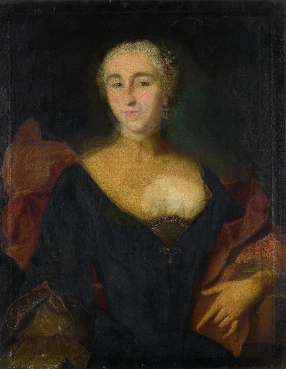 Bildnis einer jüngeren Dame, detail