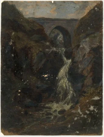 Rocky Waterfall, detail