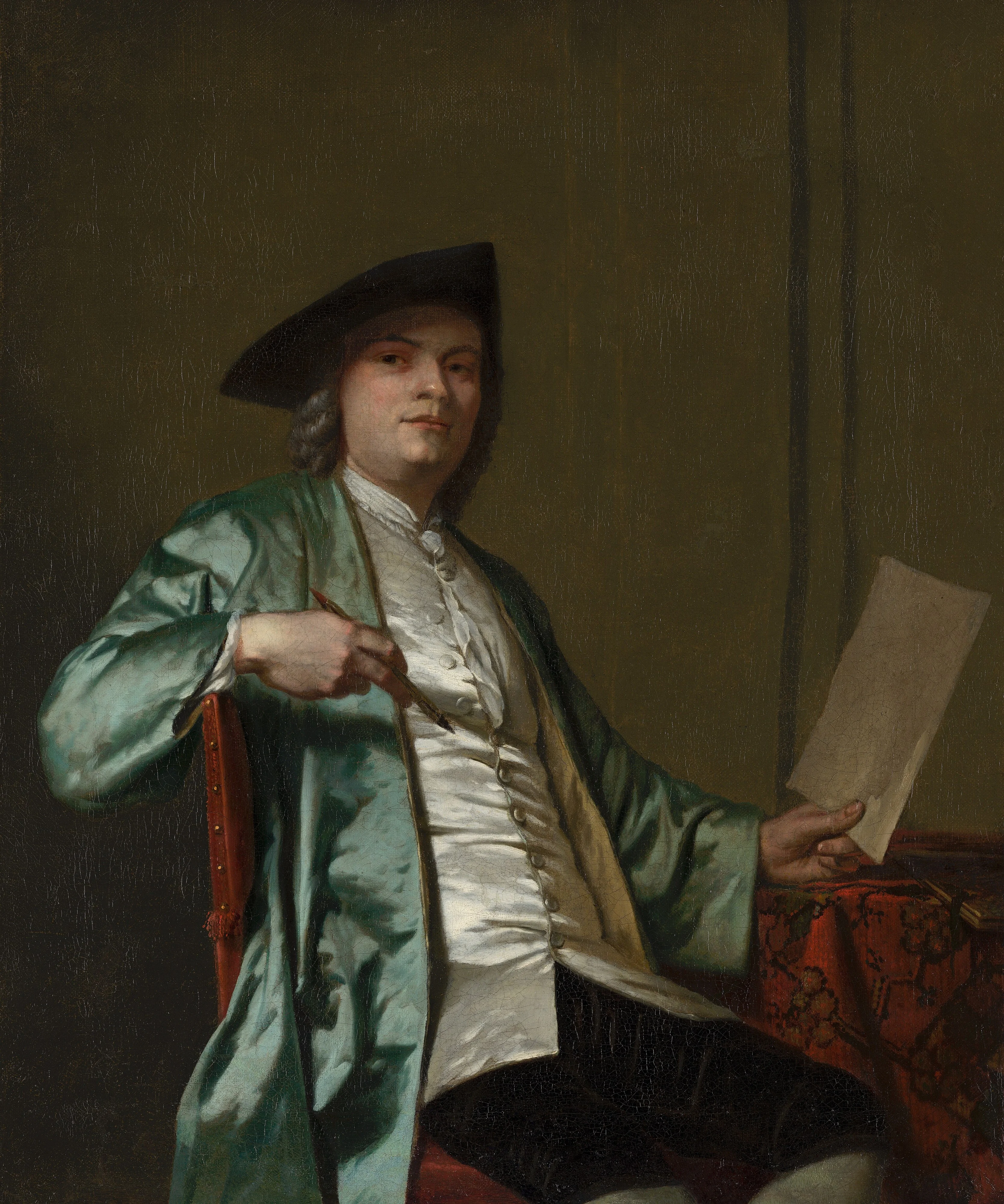 Portrait of Cornelis Ploos van Amstel (1726-1798), detail