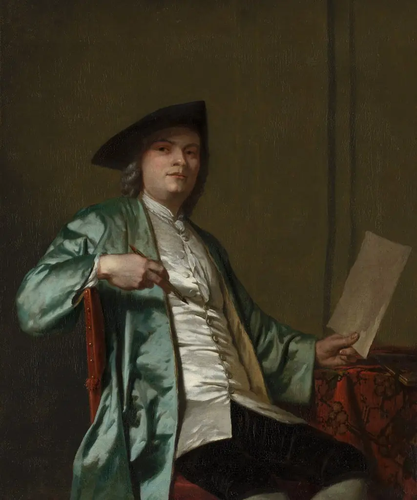 Portrait of Cornelis Ploos van Amstel (1726-1798), by George van der Mijn, oil, 1758
