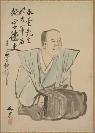 Imaginary Portrait of Shundai Dazai, by Tani Bunchō, unspecified, 1816
