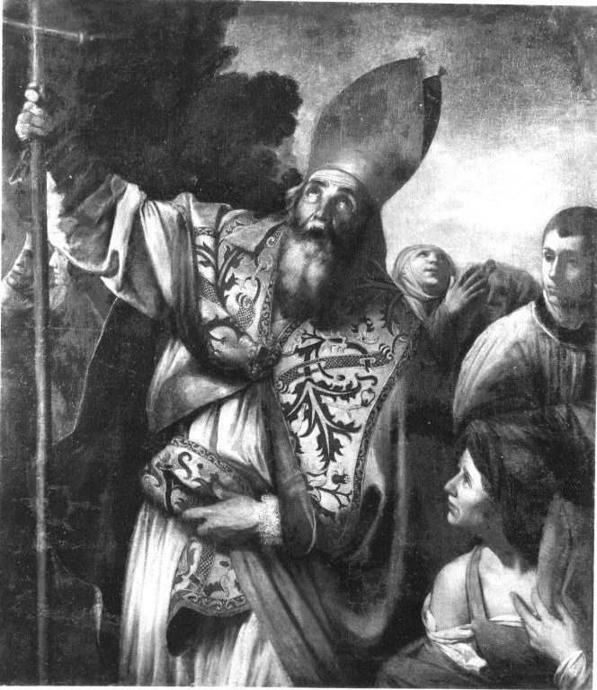 Der hl. Ambrosius, detail