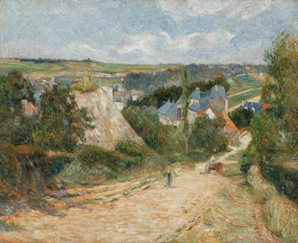 Entrance to the Village of Osny, by Paul Gauguin, oil, 1892