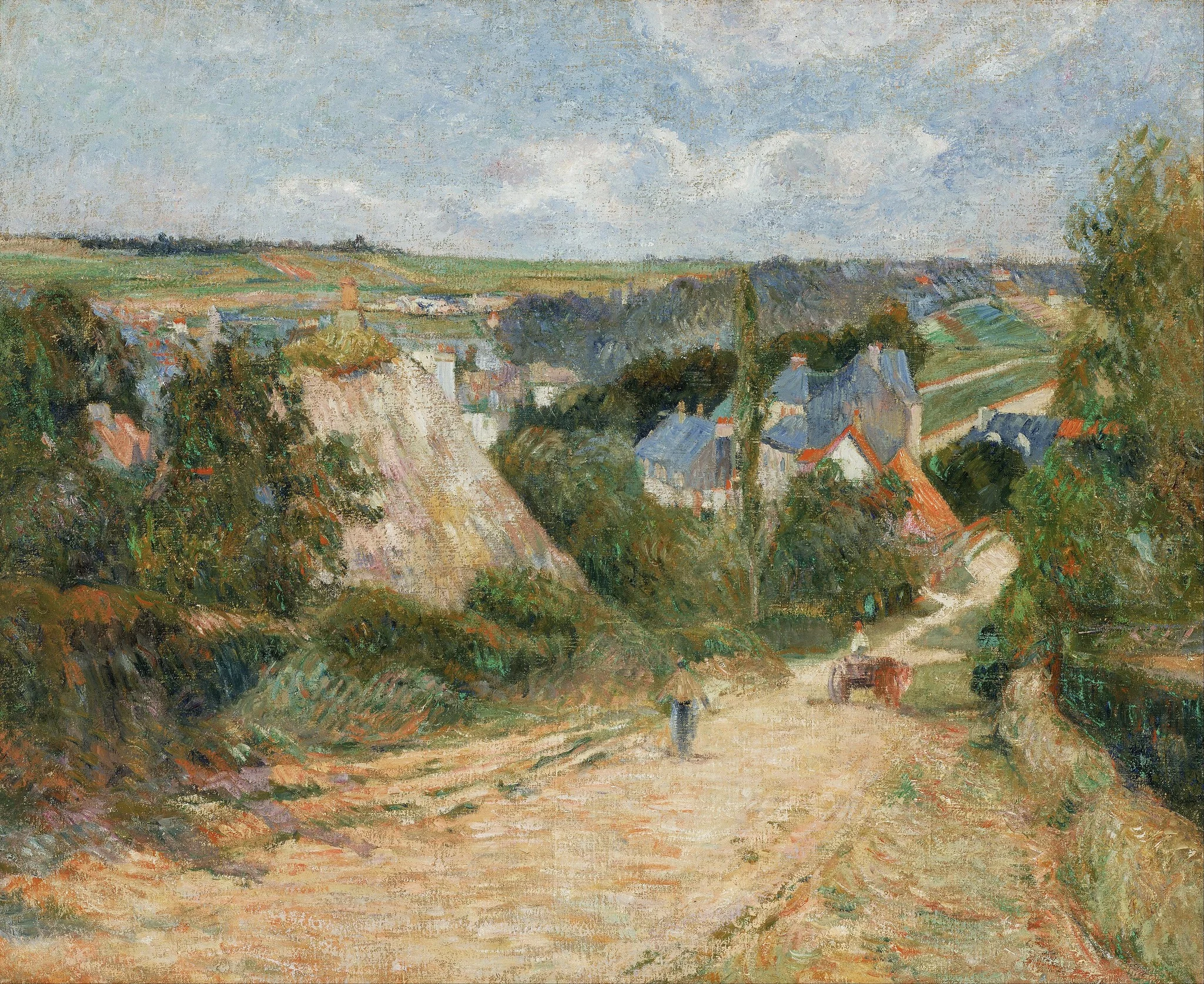 Entrance to the Village of Osny, detail