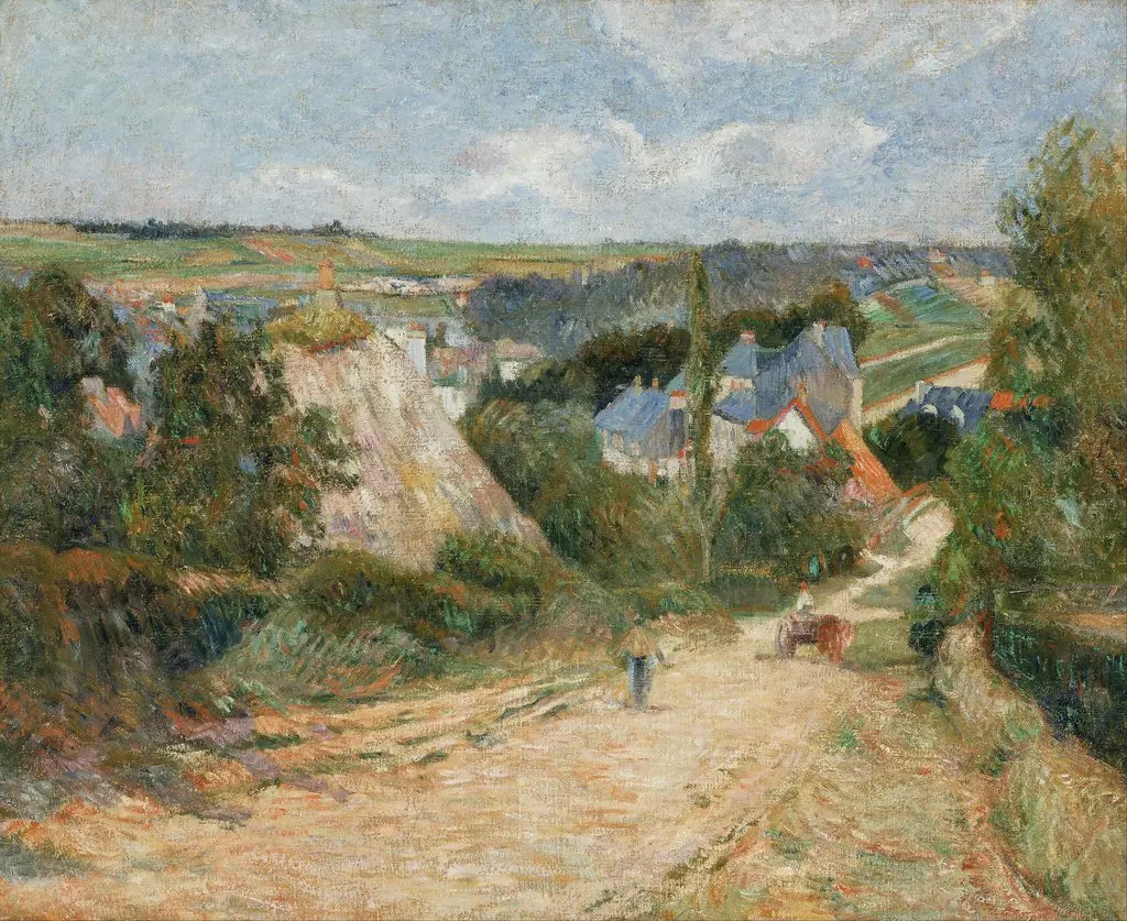 Entrance to the Village of Osny, by Paul Gauguin, oil, 1892