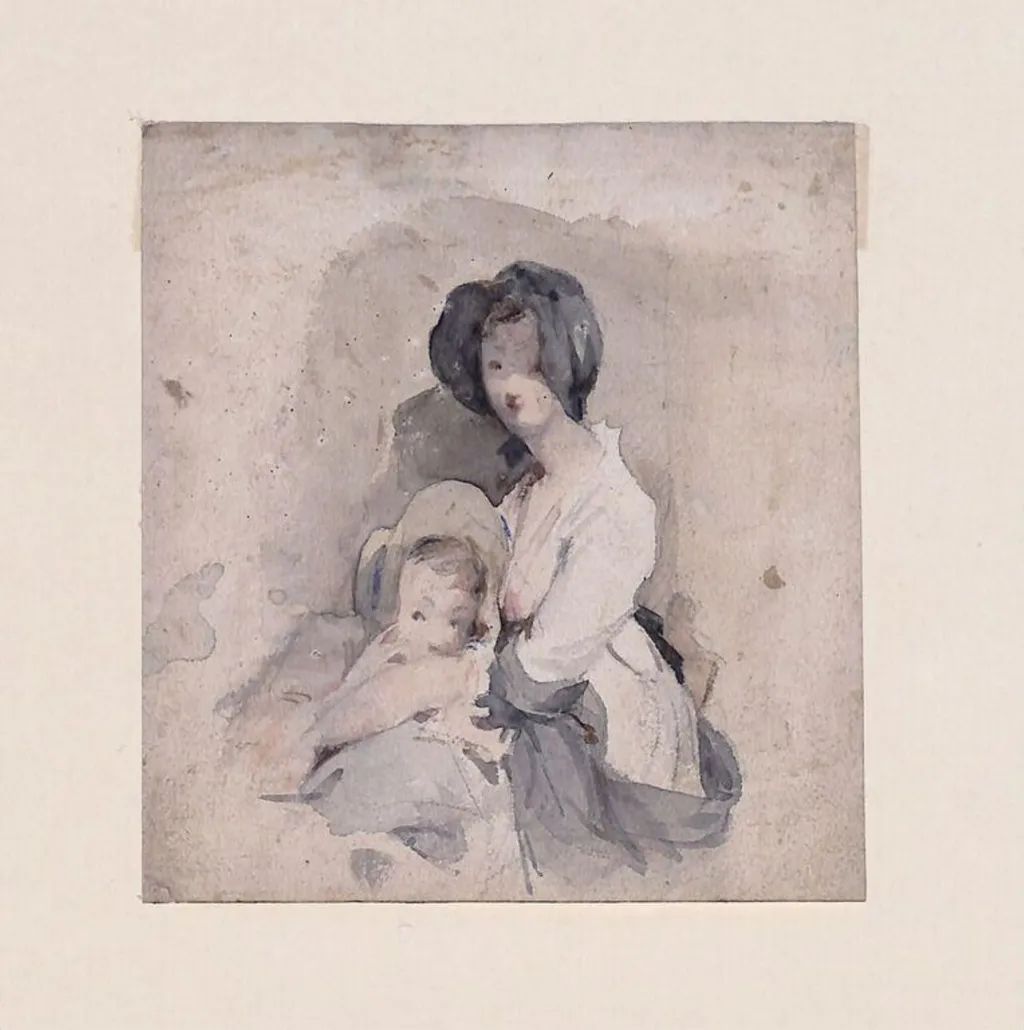 Untitled, by David RA Wilkie, watercolor, 1750