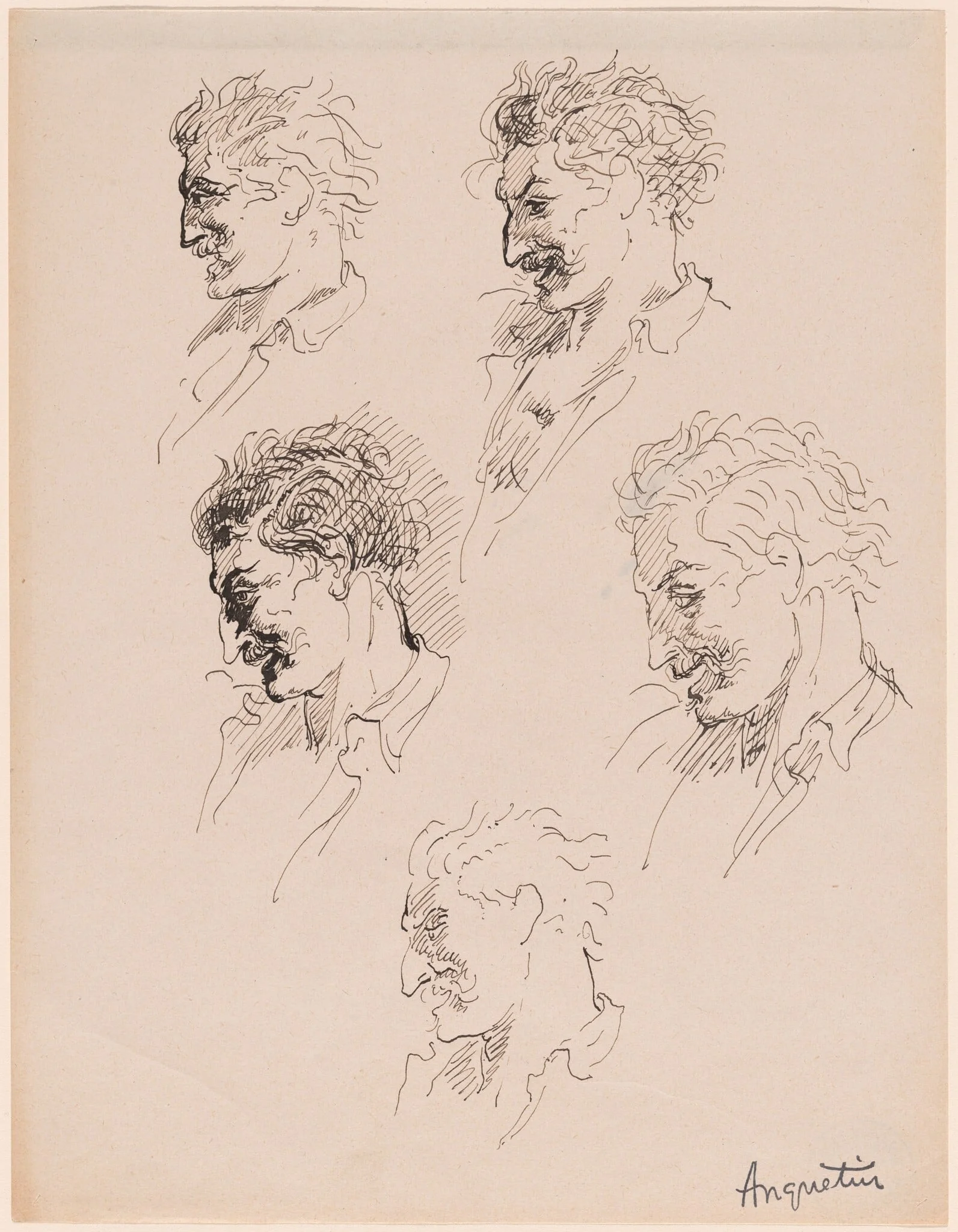Head Studies, detail