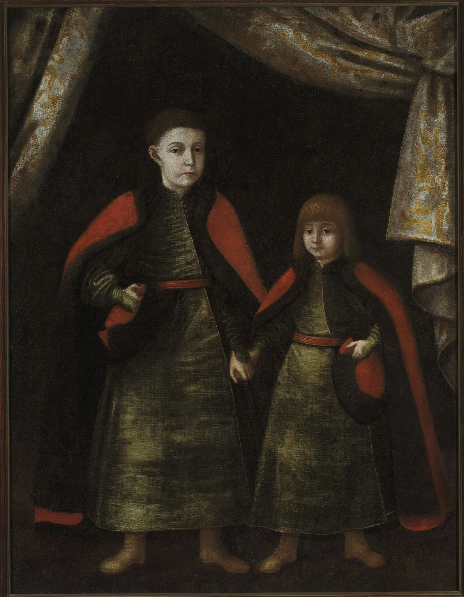 Childhood portrait of Franciszek Sebastian Lubomirski (?–1699) and Jerzy Dominik Lubomirski (ca. 1665–1727), detail