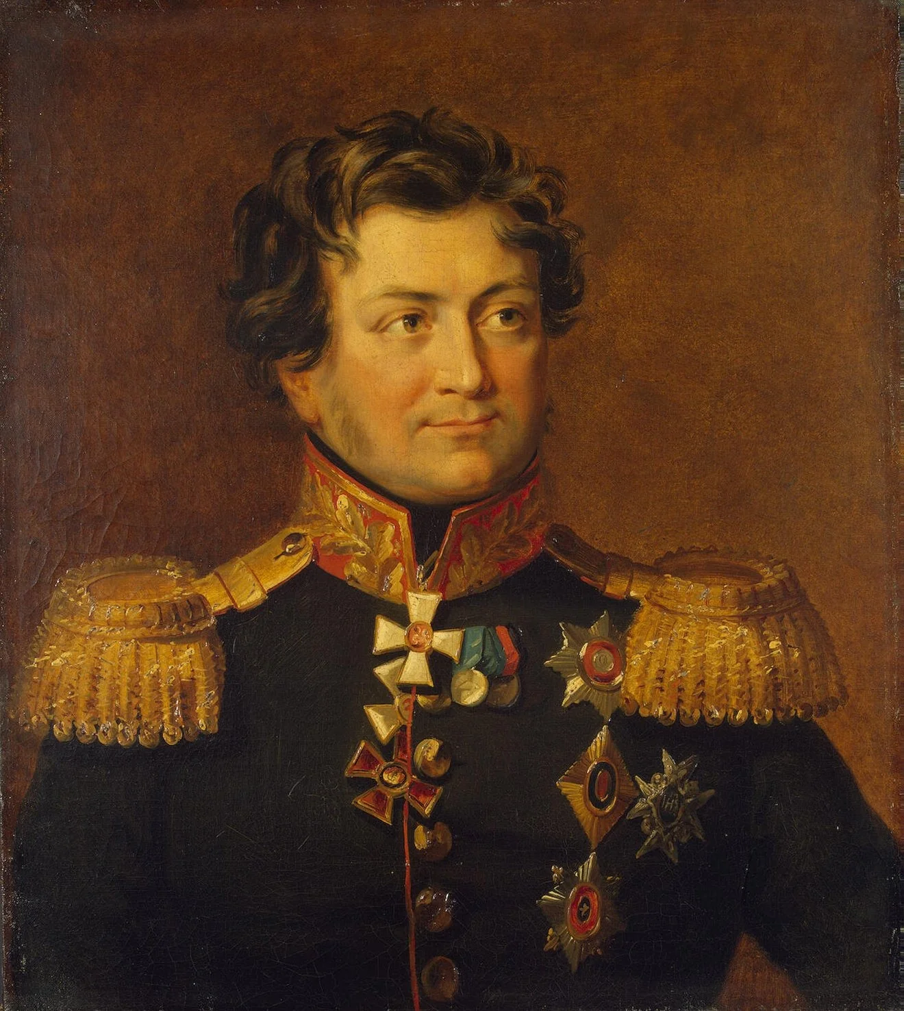 Portrait of Alexander Ya. Rudzevich (1775-1829), detail
