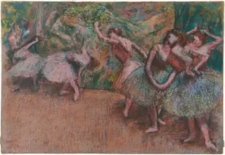 Ballet Scene, by Edgar Degas, pastel, 1907