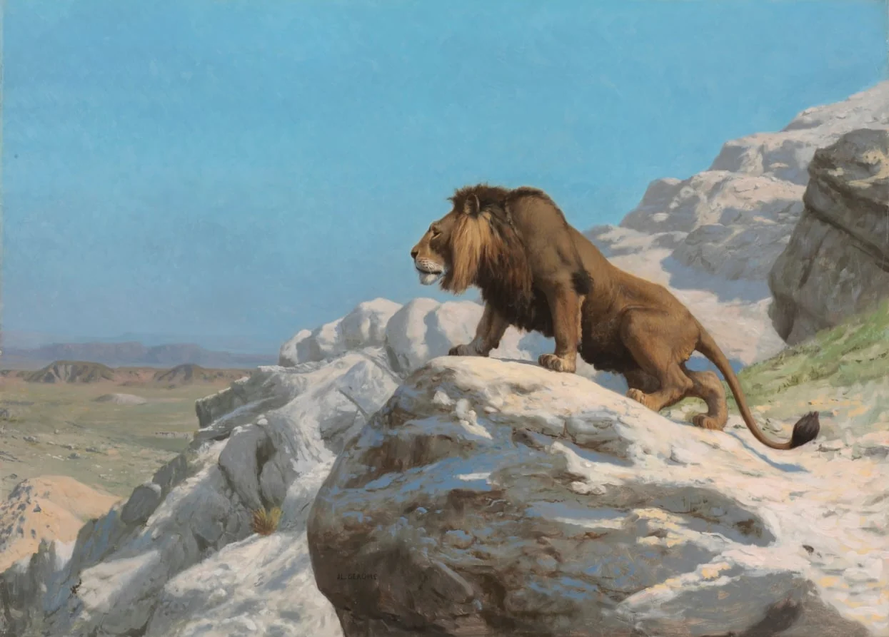 Lion on the Watch, detail