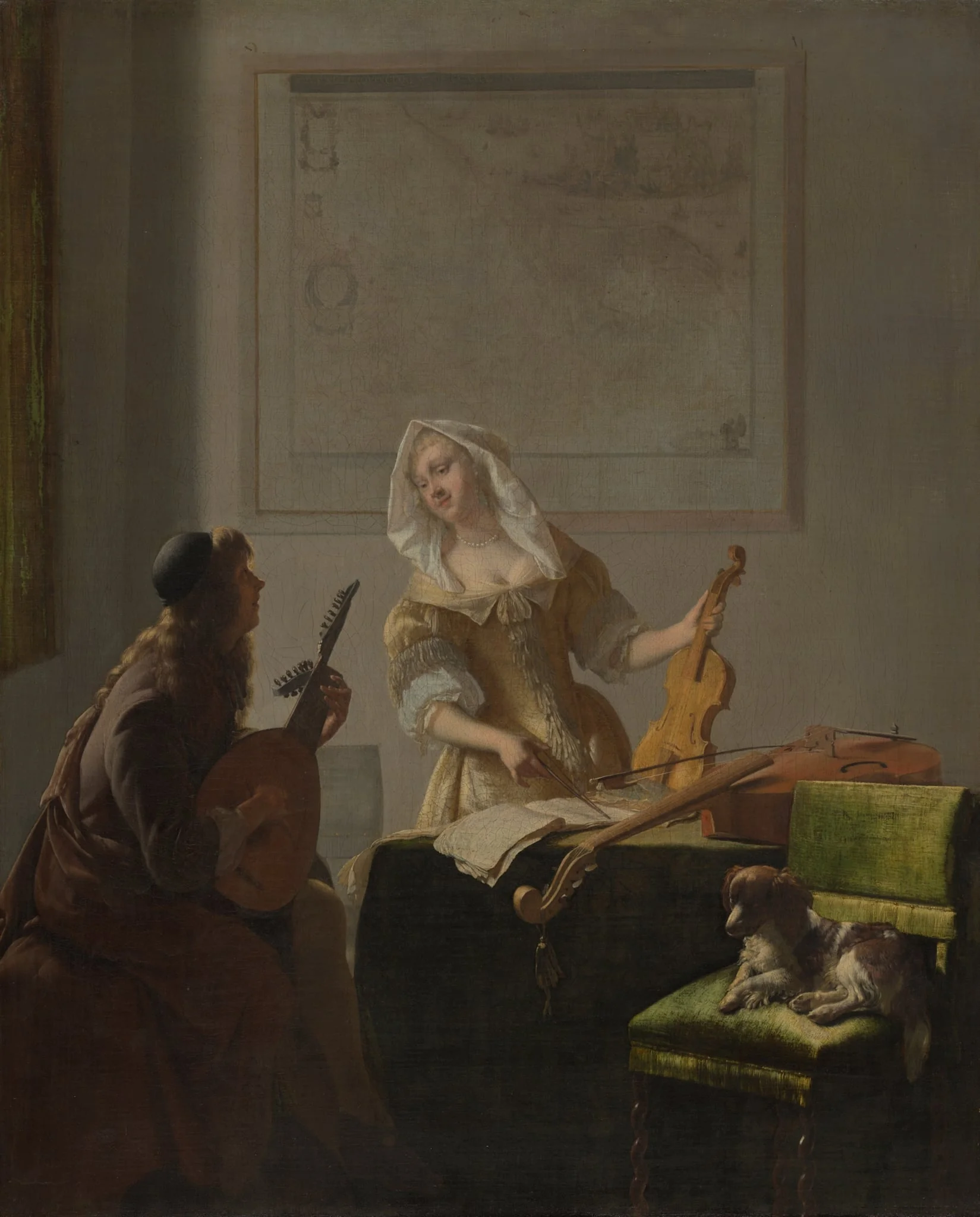 The Music Lesson, detail
