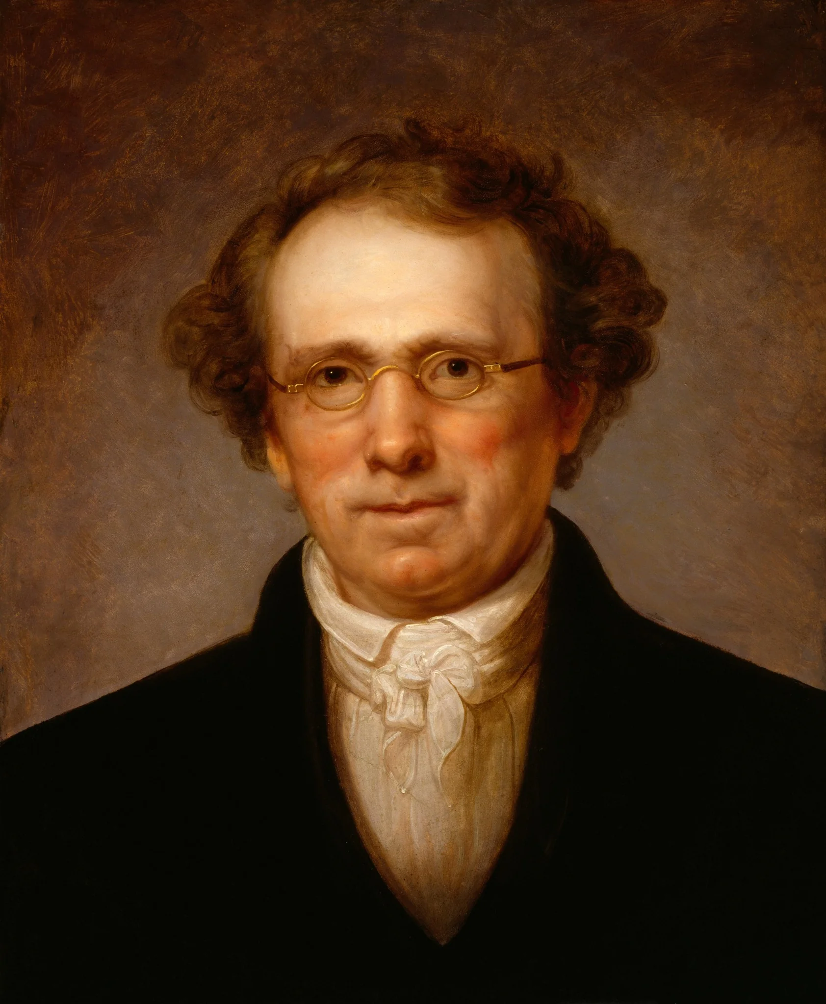 Portrait of Henry Robinson, detail
