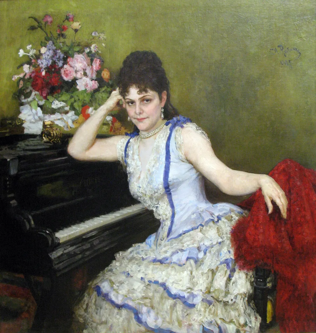 Portrait of S.I. Menter, by Ilya Repin, unspecified, 1894