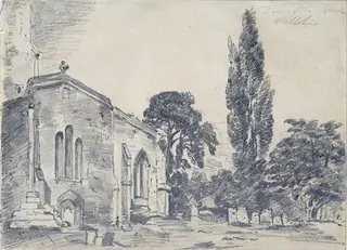 Downton Church, by Archdeacon John Fisher, 1822