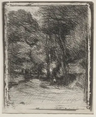 A Souvenir of the Bas-Bréau, by Jean Baptiste Camille Corot, 1858
