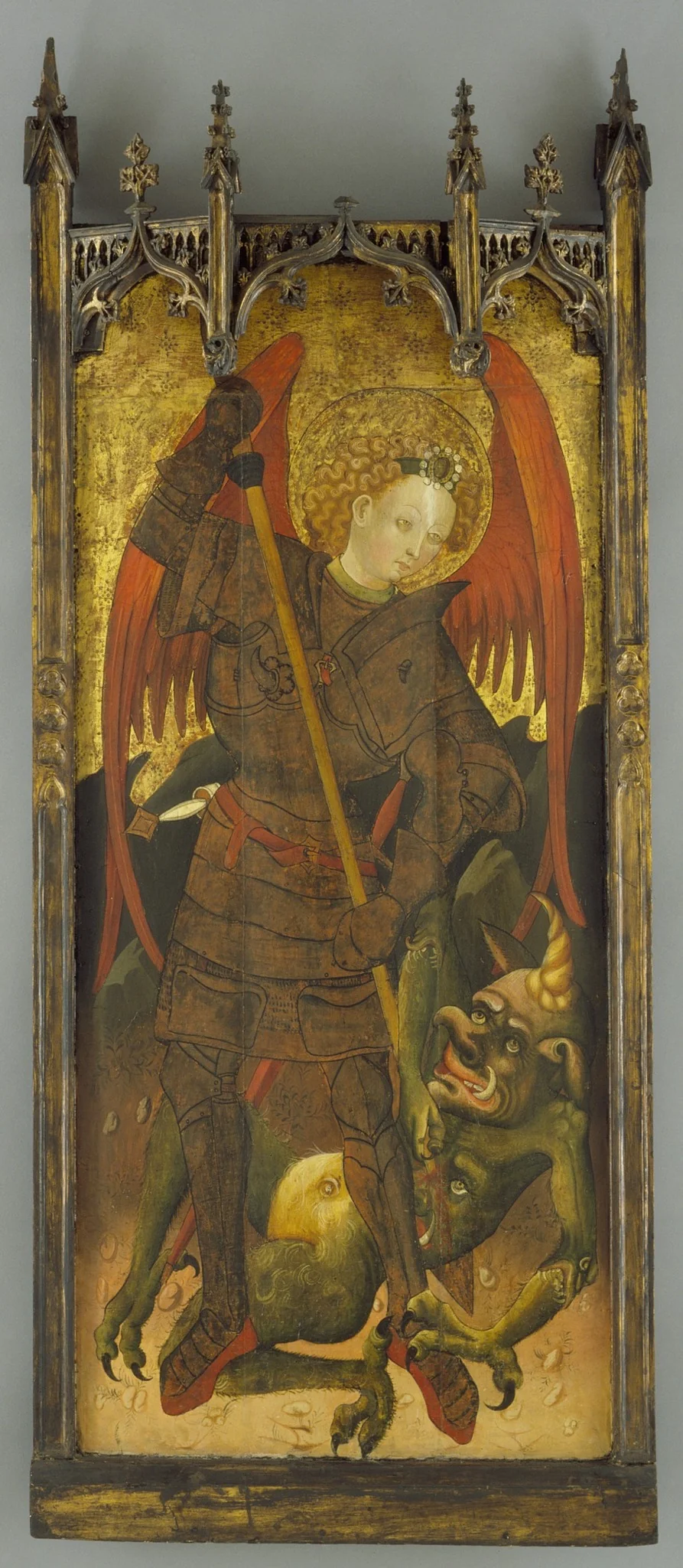 Saint Michael Fighting the Dragon, detail