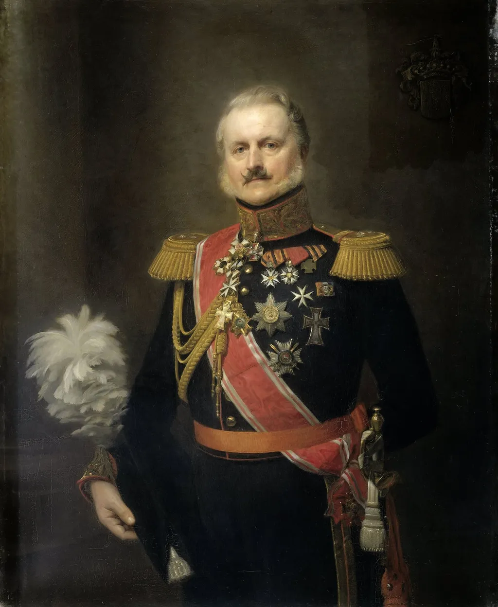Antonie Frederick Jan Floris Jacob Baron van Omphal (1788-1863), Lieutenant General, by Herman Antonie de Bloeme, unspecified, 1854