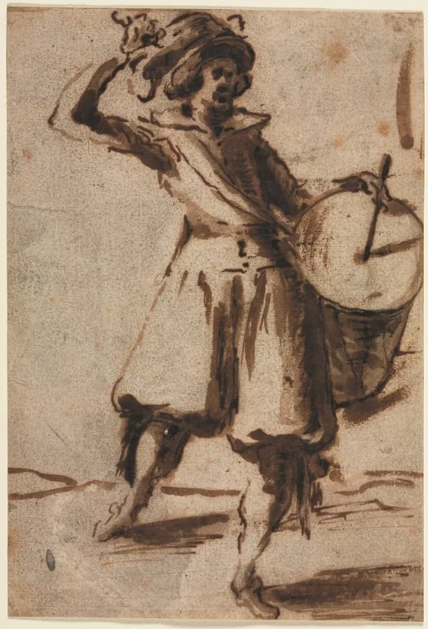 The Drummer, detail