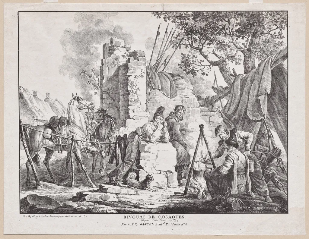 Bivouac de Cosaques, by Carle Vernet, 1818