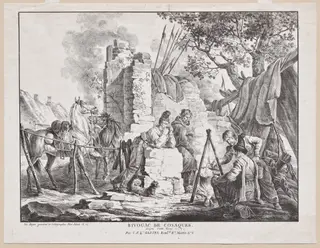 Bivouac de Cosaques, by Carle Vernet, 1818