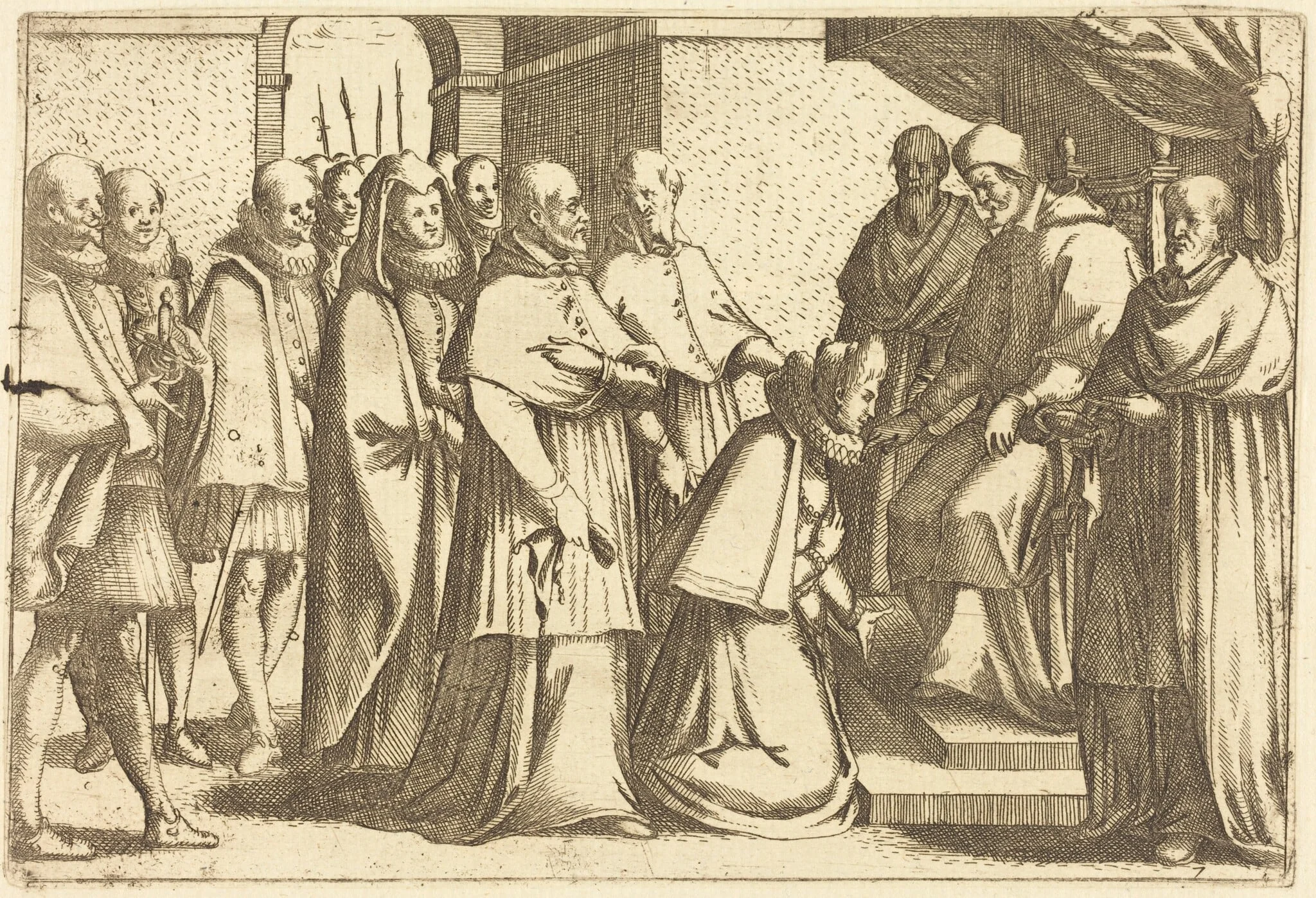 Papal Audience, detail