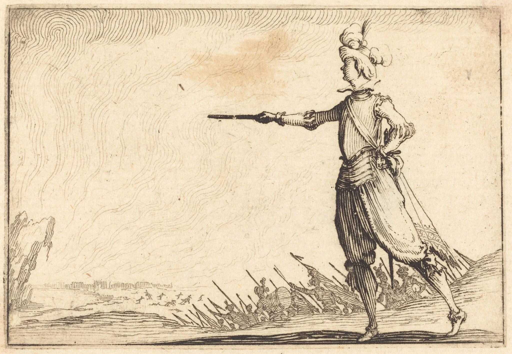 Military Commander on Foot, detail