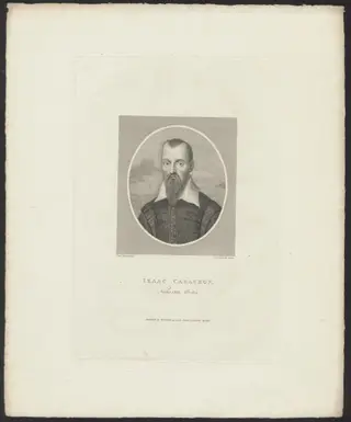Portrait of Isaac Casaubonus, scholar in the humanities, by W.P., Sherlock, unspecified