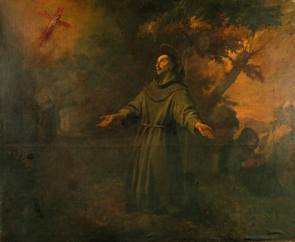 Saint Francis Receives the Stigmata, by Antoni Viladomat i Manalt, oil, 1750