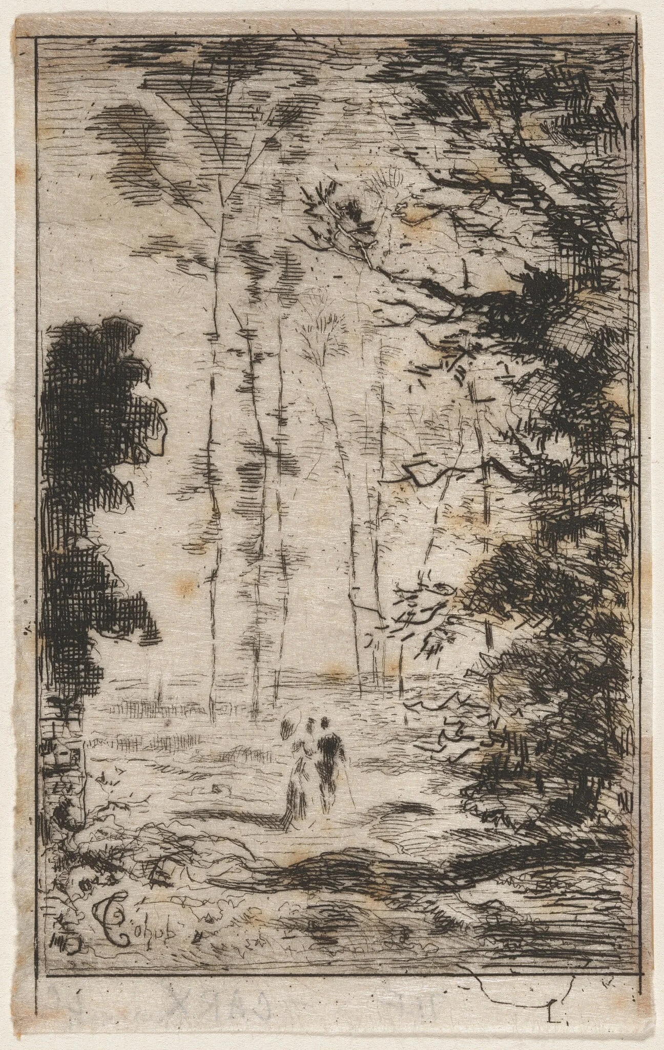 Petit paysage en hauteur (Small Landscape), detail