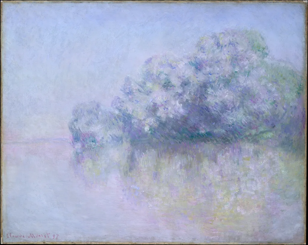 Île aux Orties near Vernon, by Claude Monet, oil, 1899