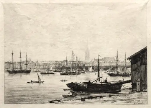 Bordeaux, by Maxime Lalanne, 1866
