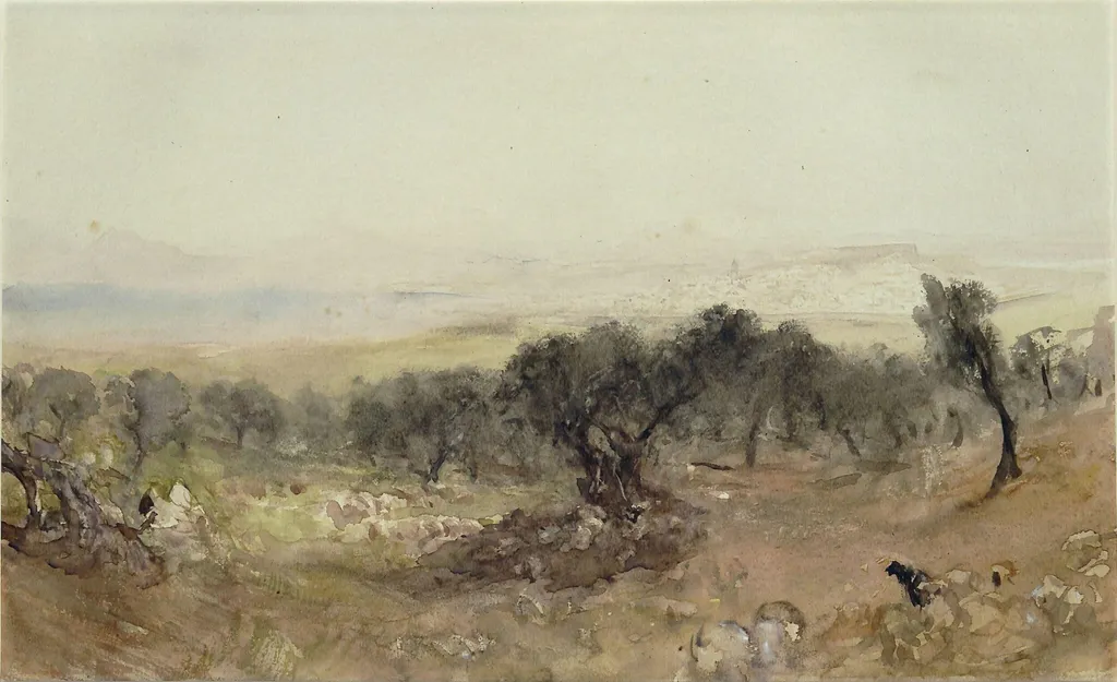 Tunis, by Alfred William Hunt, watercolor, 1850