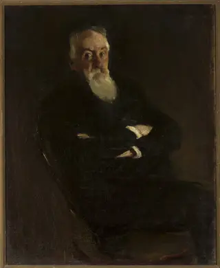 Portrait of Karol Berent, by Konrad Krzyżanowski, oil, 1901