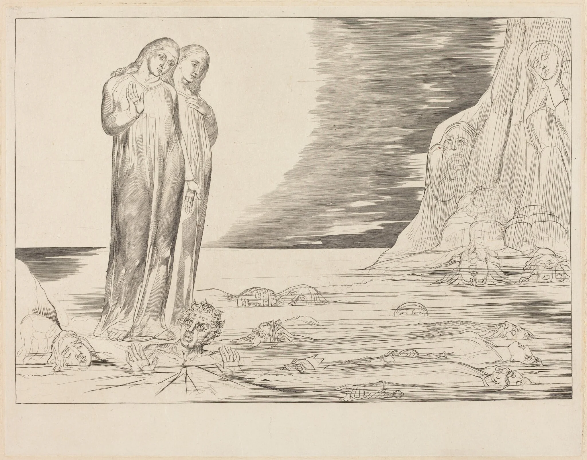 The Circle of the Traitors; Dante's Foot Striking Bocca degli Abbate, detail