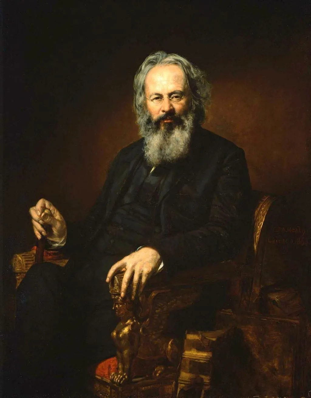 Orestes A. Brownson, by George P. A. Healy, oil, 1863