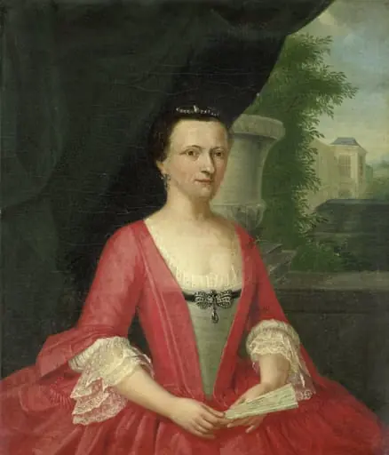 Jacoba Maria van Bueren gezegd van Regteren (1718-91), Wife of Johan Willem Parker, by Jacob Jan Nachenius, unspecified, 1746