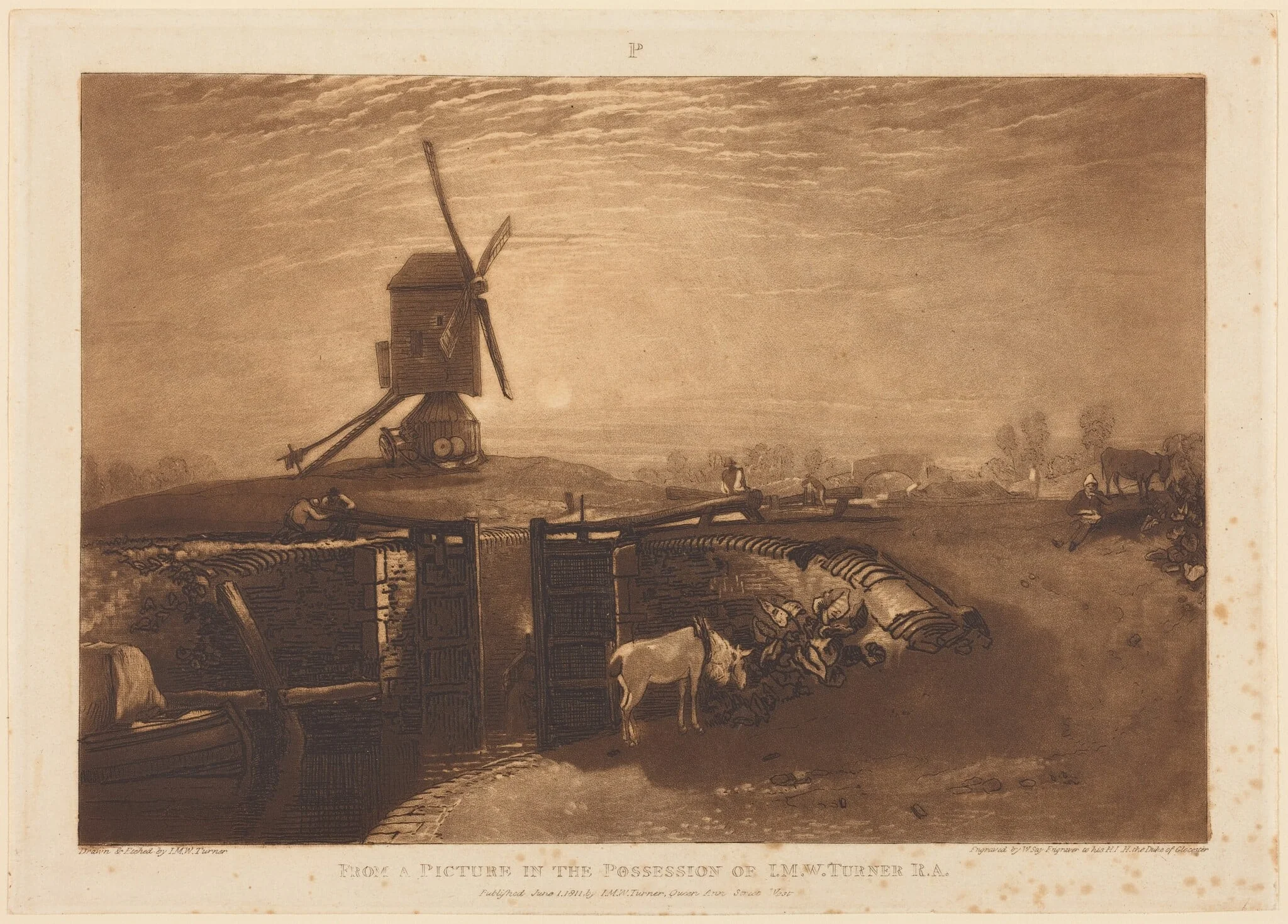 Windmill and Lock, detail