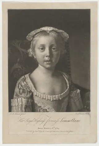 Her Royal Highness Princess Louisa Anne, by Richard Houston, ink, 1748