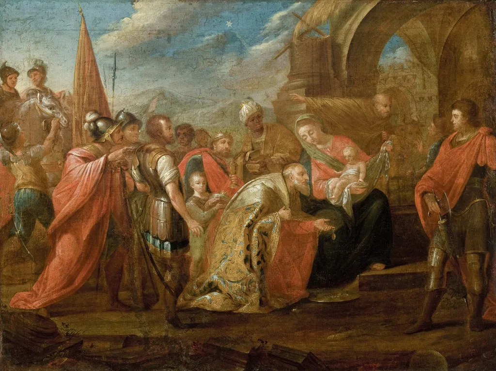 Adoration of the Magi, by Teodor Baltazar Stachowicz, oil, 1846