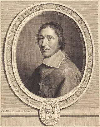 Francois de Nesmond, by Robert Nanteuil, ink, 1663