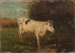 White Cow, by Willem Maris, oil, 1898