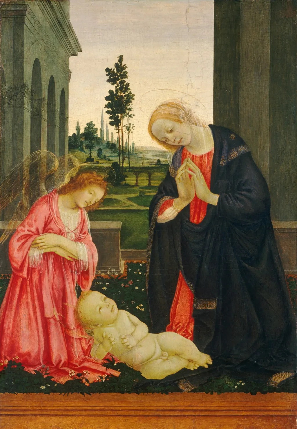 The Adoration of the Child, by Filippino Lippi, oil, 1478
