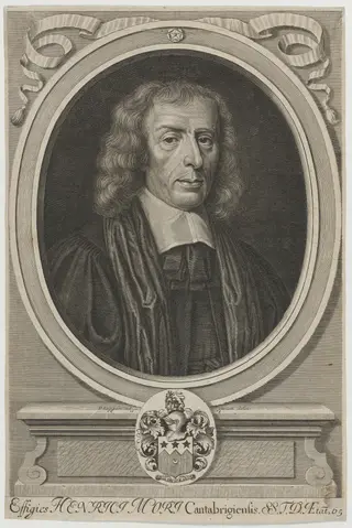 Henry More, Platonist and Theologian, by David Loggan, ink, 1679