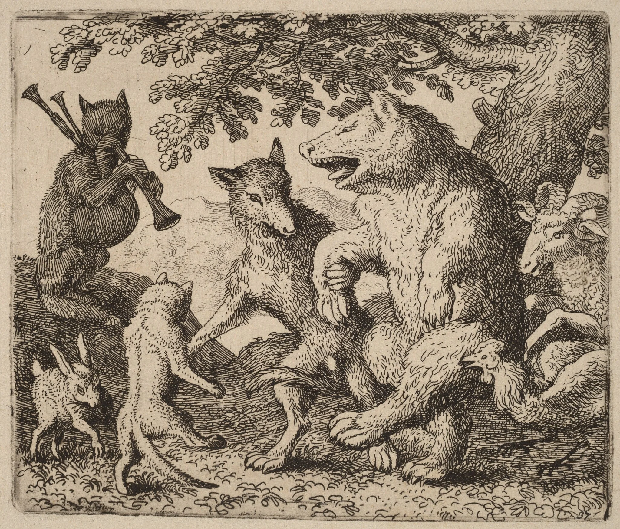 All Rejoice for the Bear and the Wolf, detail